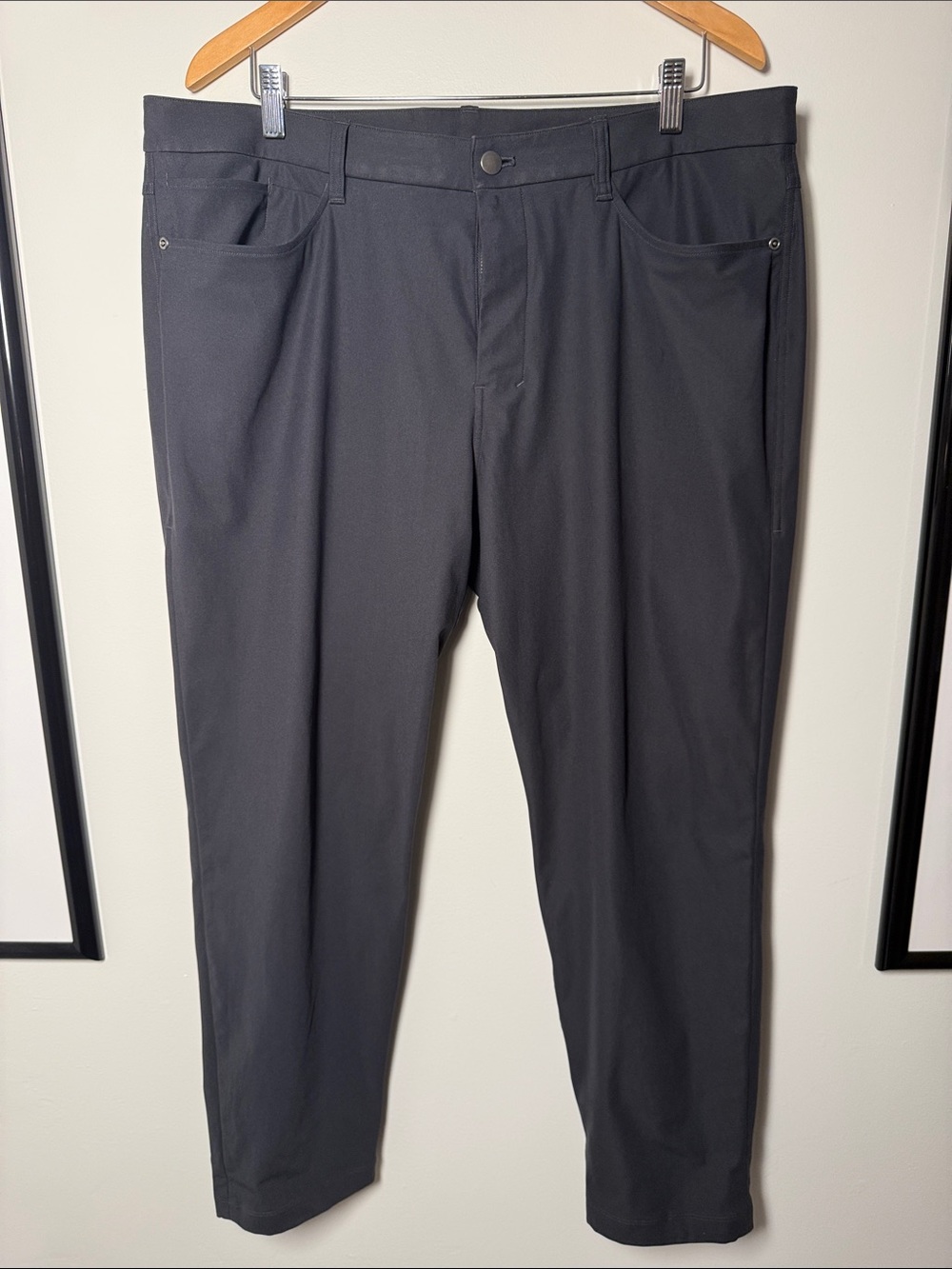 Men’s Lululemon ABC Slim Fit 5-Pocket Pants  (Charcoal) (Warpstream Fabric)
